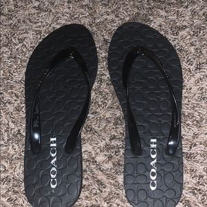 New coach flip flops